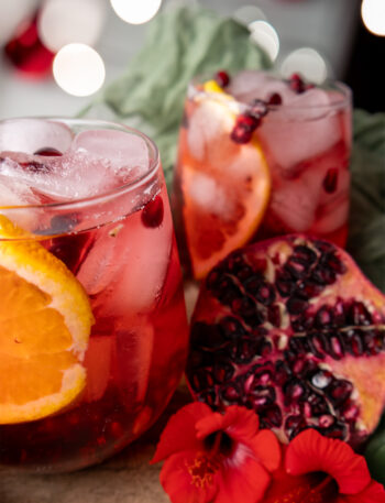 Sparkling Pomegranate Prosecco Punch