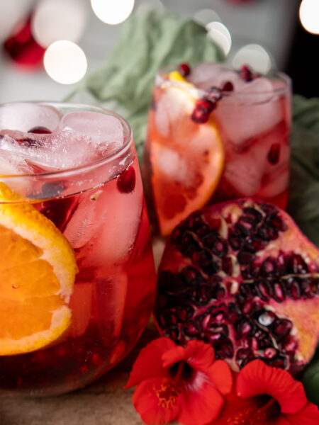 Sparkling Pomegranate Prosecco Punch