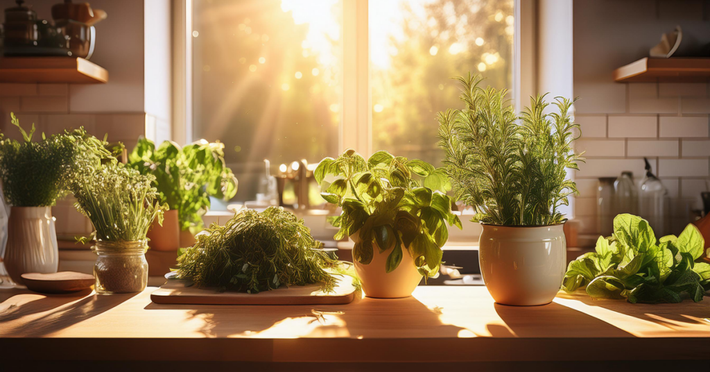 Cooking with herbs