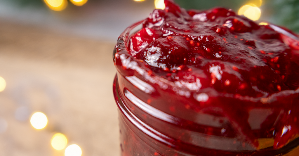 Closeup Cranberry sauce